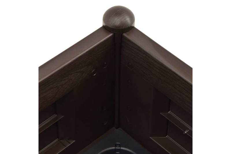 Upphöjd odlingslåda PP mocka 100x43x35 cm - Grå - Trädgård & spabad - Trädgårdsskötsel - Odling - Planteringskärl & blomkruka - Blomlåda
