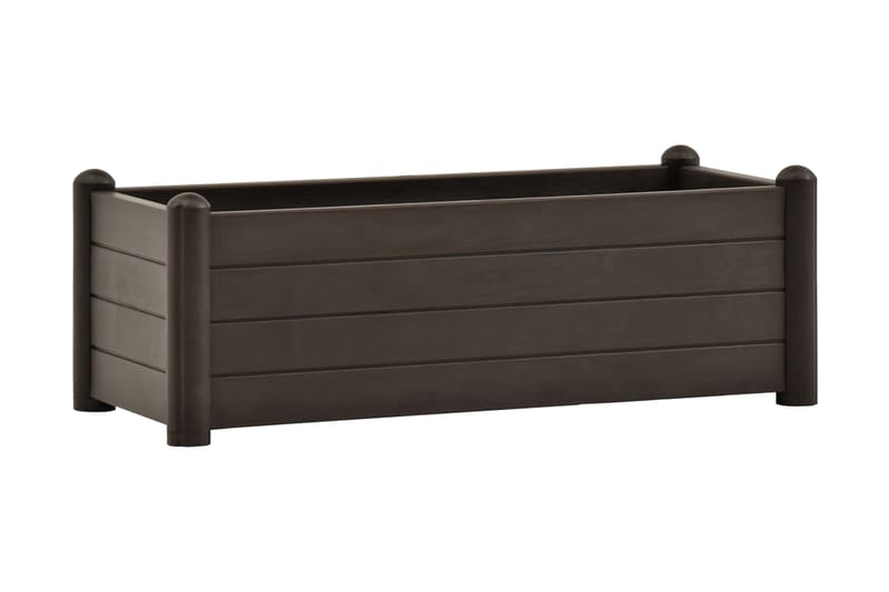 Upphöjd odlingslåda PP mocka 100x43x35 cm - Grå - Trädgård & spabad - Trädgårdsskötsel - Odling - Planteringskärl & blomkruka - Blomlåda