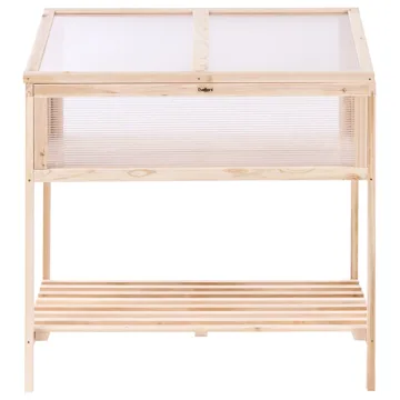 Växthus För Balkong Aranova Granträ 58 cm - Brun/Transparent - Trädgård & spabad - Trädgårdsskötsel - Odling - Planteringskärl & blomkruka - Drivbänk