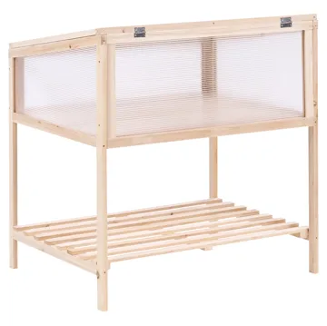 Växthus För Balkong Aranova Granträ 58 cm - Brun/Transparent - Trädgård & spabad - Trädgårdsskötsel - Odling - Planteringskärl & blomkruka - Drivbänk