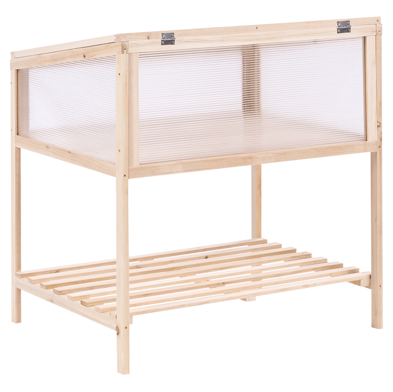 Växthus För Balkong Aranova Granträ 58 cm - Brun/Transparent - Trädgård & spabad - Trädgårdsskötsel - Odling - Planteringskärl & blomkruka - Drivbänk