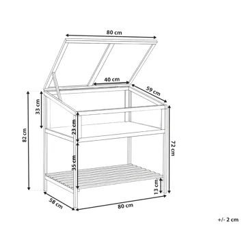 Växthus För Balkong Aranova Granträ 58 cm - Brun/Transparent - Trädgård & spabad - Trädgårdsskötsel - Odling - Planteringskärl & blomkruka - Drivbänk