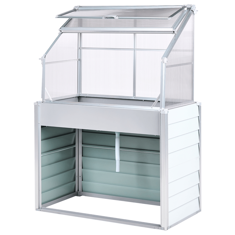 Växthus För Balkong Novoli 62 cm - Vit - Trädgård & spabad - Trädgårdsskötsel - Odling - Planteringskärl & blomkruka - Drivbänk