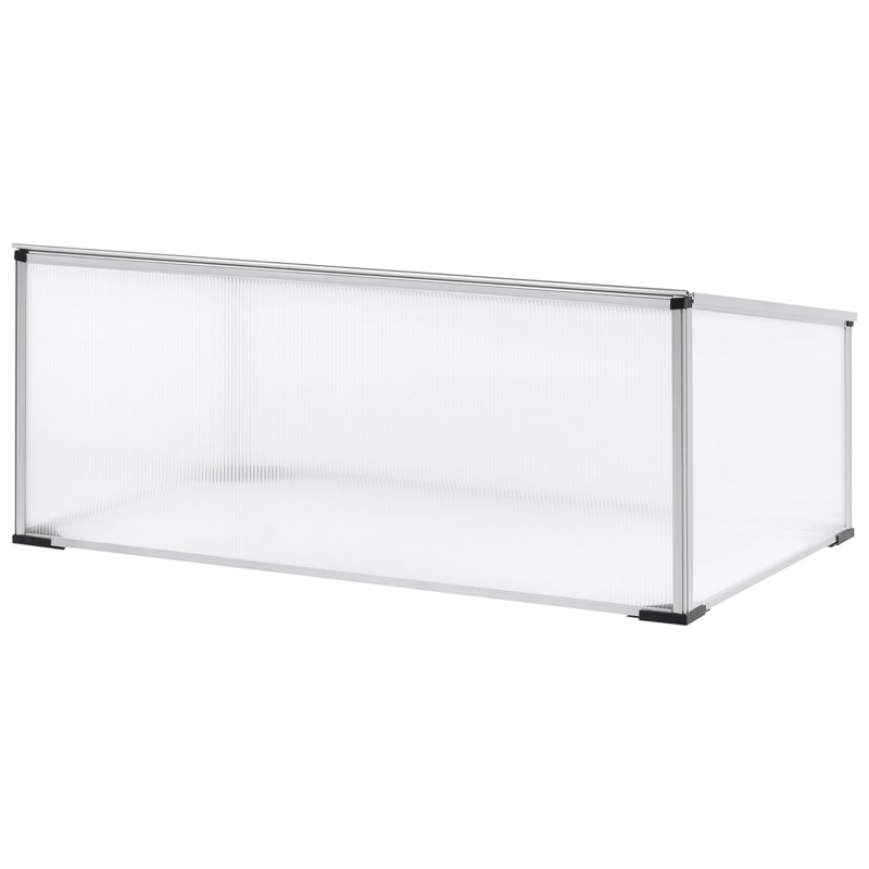 Växthus För Trädgård Carfizzi Silver 60 - Silver/Transparent - Trädgård & spabad - Trädgårdsskötsel - Odling - Planteringskärl & blomkruka - Drivbänk