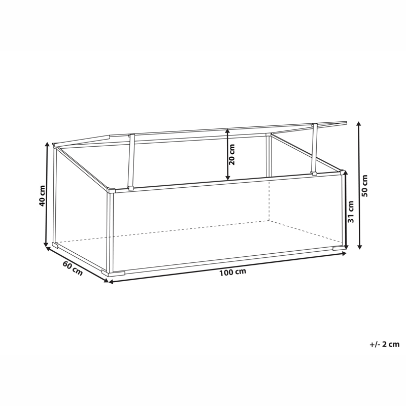 Växthus För Trädgård Carfizzi Silver 60 - Silver/Transparent - Trädgård & spabad - Trädgårdsskötsel - Odling - Planteringskärl & blomkruka - Drivbänk