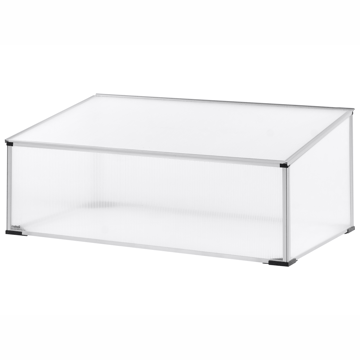 Växthus För Trädgård Carfizzi Silver 60 - Silver/Transparent - Trädgård & spabad - Trädgårdsskötsel - Odling - Planteringskärl & blomkruka - Drivbänk