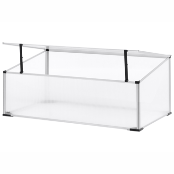Växthus För Trädgård Carfizzi Silver 60 - Silver/Transparent - Trädgård & spabad - Trädgårdsskötsel - Odling - Planteringskärl & blomkruka - Drivbänk
