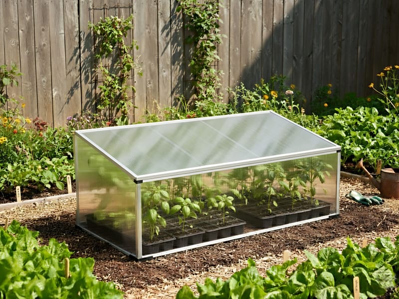 Växthus För Trädgård Carfizzi Silver 60 - Silver/Transparent - Trädgård & spabad - Trädgårdsskötsel - Odling - Planteringskärl & blomkruka - Drivbänk