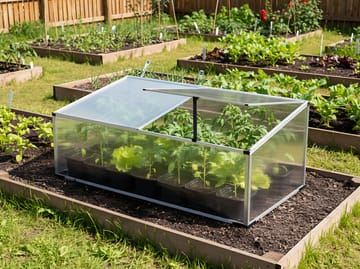 Växthus För Trädgård Serifos 60 cm - Silver/Transparent - Trädgård & spabad - Trädgårdsskötsel - Odling - Planteringskärl & blomkruka - Drivbänk