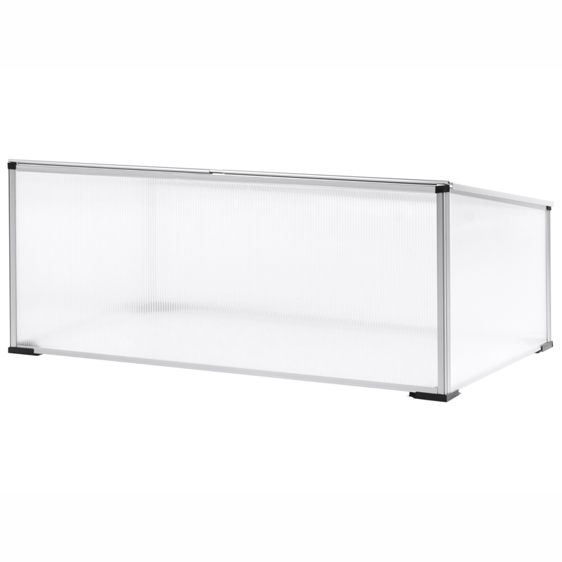 Växthus För Trädgård Serifos 60 cm - Silver/Transparent - Trädgård & spabad - Trädgårdsskötsel - Odling - Planteringskärl & blomkruka - Drivbänk