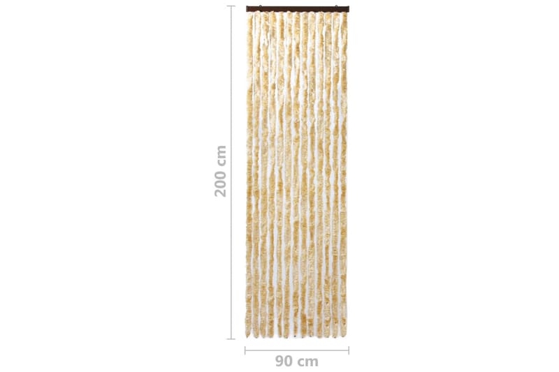 Insektsdraperi beige 90x200 cm chenille - Beige - Trädgård & spabad - Trädgårdsskötsel - Odling - Skadedjursbekämpning - Myggskydd