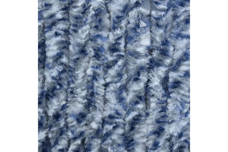 Insektsdraperi blå och vit 120x220 cm chenille - Blå|Vit - Friluftsutrustning - Myggnät & insektsnät - Myggskydd