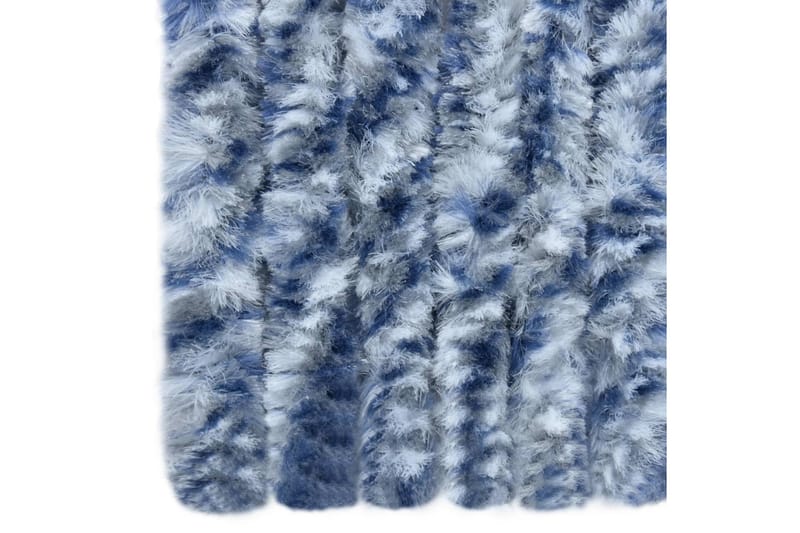 Insektsdraperi blå och vit 90x200 cm chenille - Blå|Vit - Friluftsutrustning - Myggnät & insektsnät - Myggskydd