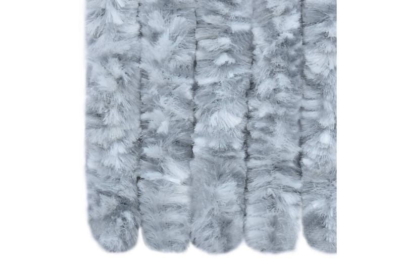 Insektsdraperi vit och grå 56x200 cm chenille - Grå - Trädgård & spabad - Trädgårdsskötsel - Odling - Skadedjursbekämpning - Myggskydd