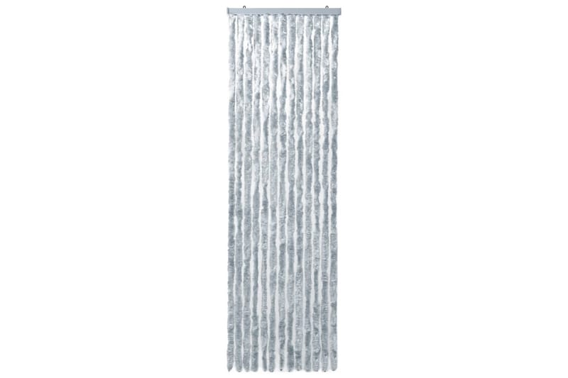 Insektsdraperi vit och grå 56x200 cm chenille - Grå - Trädgård & spabad - Trädgårdsskötsel - Odling - Skadedjursbekämpning - Myggskydd