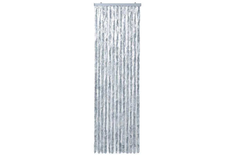 Insektsdraperi vit och grå 90x200 cm chenille - Vit - Trädgård & spabad - Trädgårdsskötsel - Odling - Skadedjursbekämpning - Myggskydd