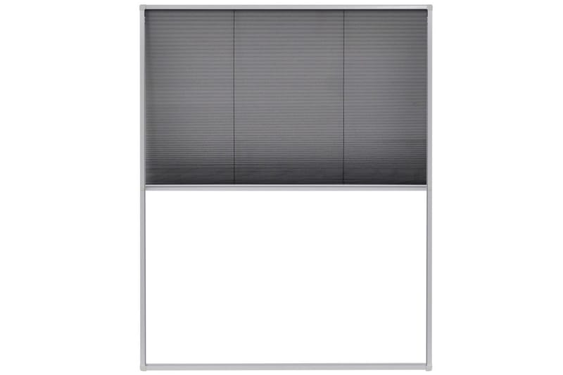 Plisserat insektsnät för fönster 80x100 cm aluminium - Svart - Friluftsutrustning - Myggnät & insektsnät - Myggskydd