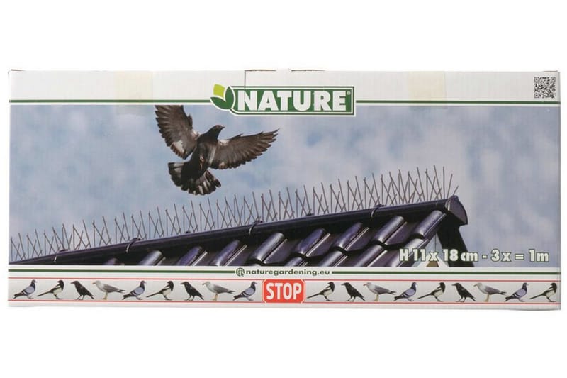 Nature Fågelpiggar 3 st 32x11x18 cm 6060160 - Fågelpiggar