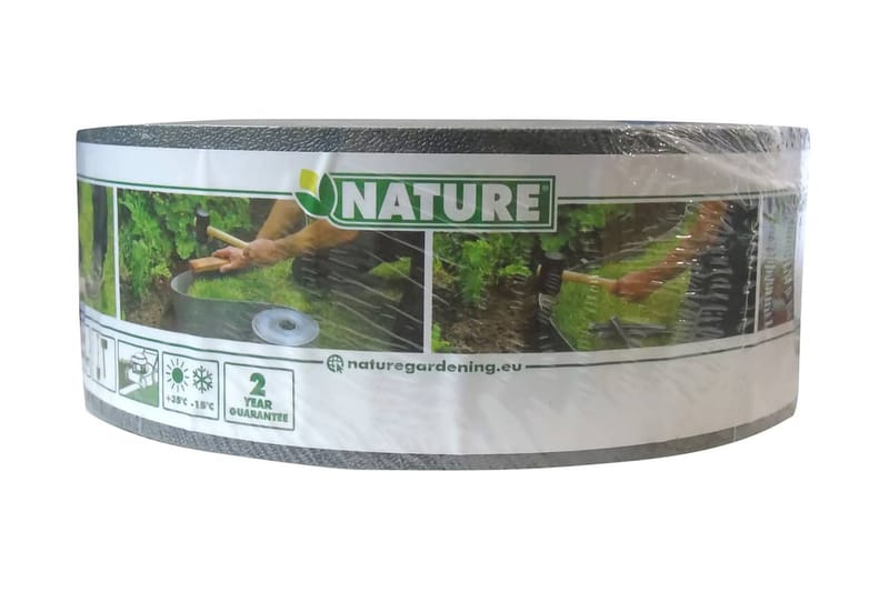 Nature Rabattkant 0,075x10 m grå - Grå - Trädgård & spabad - Trädgårdsskötsel - Odling - Växtstöd - Rabattkant
