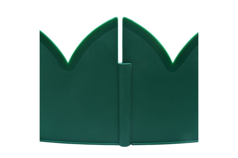 Rabattkant 10 st grön 65x15 cm PP - Grön - Rabattkant