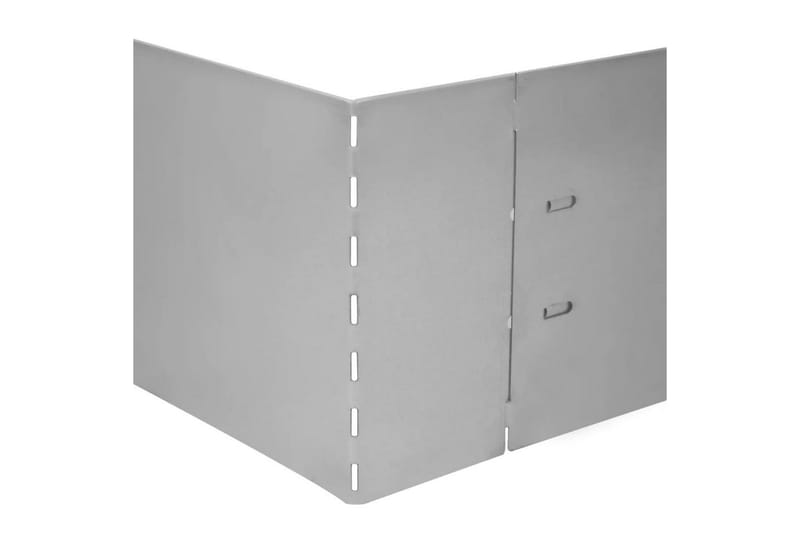 Rabattkant 20 st 100x14 cm flexibel galvaniserat stål - Silver - Trädgård & spabad - Trädgårdsskötsel - Odling - Växtstöd - Rabattkant