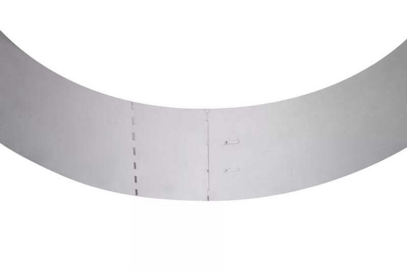Rabattkant 20 st 100x14 cm flexibel galvaniserat stål - Silver - Rabattkant