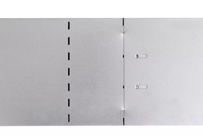 Rabattkant 20 st 100x14 cm flexibel galvaniserat stål - Silver - Rabattkant