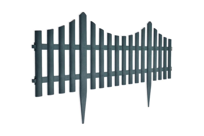 Trädgårdskanter 17 st 10 m grön - Grön - Rabattkant