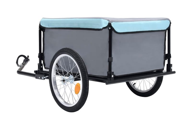 Cykelvagn svart och blå 65 kg - Blå - Cykelvagn & cykelkärra - Cykelkärra