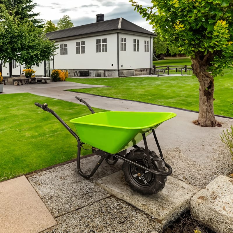 Eldriven skottkärra 550W | 150kg lastkapacitet - Trädgård & spabad - Trädgårdsskötsel - Trädgårdsredskap & trädgårdsverktyg - Kärra & släp - Skottkärra