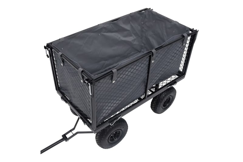 Innerfoder till trädgårdsvagn mörkgrå 86x46x41 cm tyg - Grå - Transportvagn & trädgårdsvagn