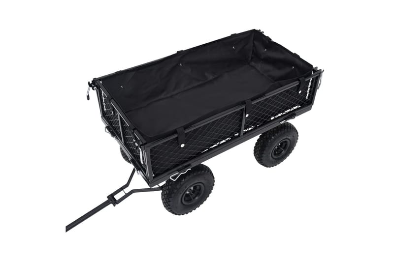 Innerfoder till trädgårdsvagn svart 86x46x22 cm tyg - Svart - Transportvagn & trädgårdsvagn