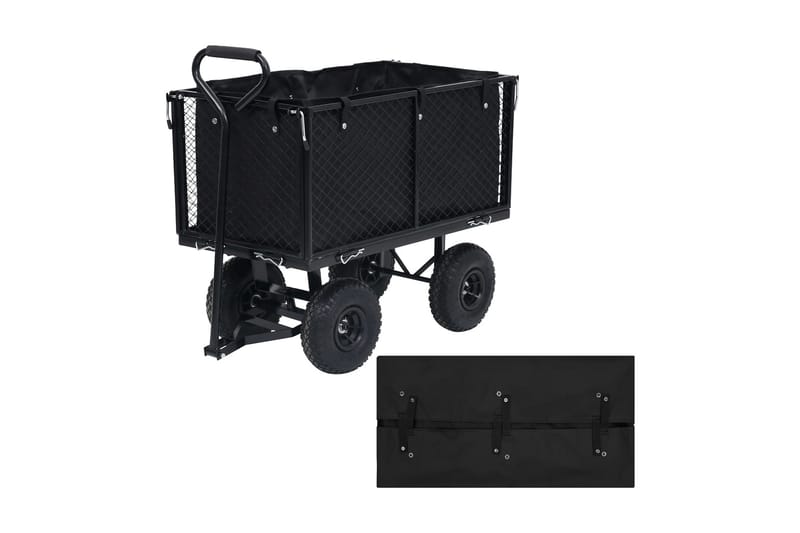 Innerfoder till trädgårdsvagn svart 86x46x41 cm tyg - Svart - Trädgård & spabad - Trädgårdsskötsel - Trädgårdsredskap & trädgårdsverktyg - Kärra & släp - Transportvagn & trädgårdsvagn