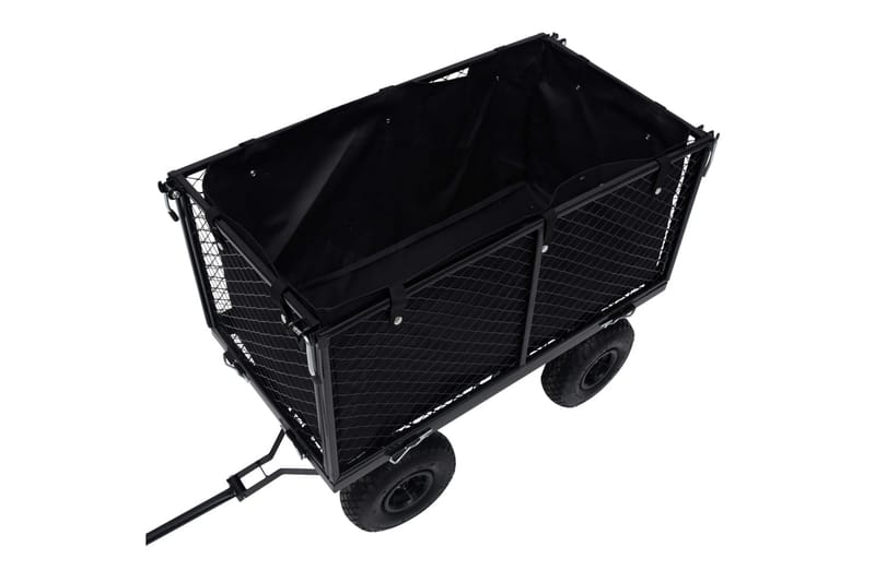 Innerfoder till trädgårdsvagn svart 86x46x41 cm tyg - Svart - Transportvagn & trädgårdsvagn