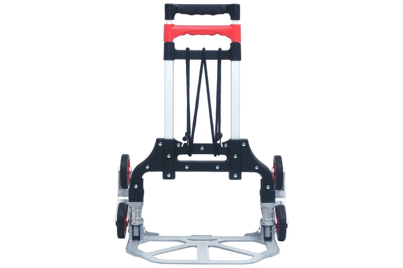 Hopfällbar trappkärra 70 kg aluminium silver - Trädgård & spabad - Trädgårdsskötsel - Trädgårdsredskap & trädgårdsverktyg - Kärra & släp - Paketkärra