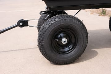Tippbar trädgårdsvagn 125L | 350kg | Hållbar stålram | Svart - Trädgård & spabad - Trädgårdsskötsel - Trädgårdsredskap & trädgårdsverktyg - Kärra & släp - Transportvagn & trädgårdsvagn