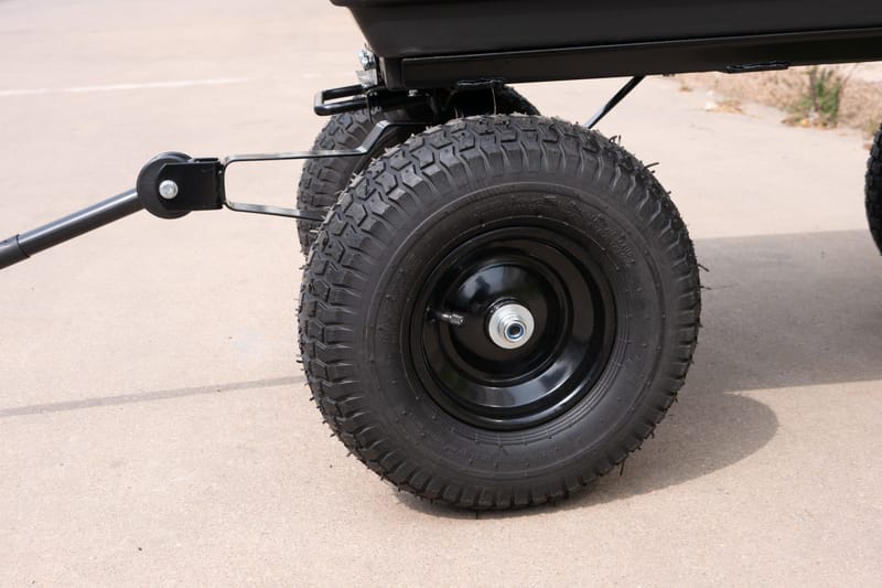 Tippbar trädgårdsvagn 125L | 350kg | Hållbar stålram | Svart - Trädgård & spabad - Trädgårdsskötsel - Trädgårdsredskap & trädgårdsverktyg - Kärra & släp - Transportvagn & trädgårdsvagn