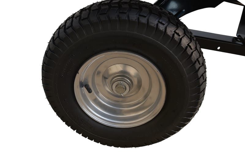 Transportvagn med tippfunktion | 300KG Lastkapacitet & terränghjul | Skjut & dragbar |  Svart - Trädgård & spabad - Trädgårdsskötsel - Trädgårdsredskap & trädgårdsverktyg - Kärra & släp - ATV-vagn