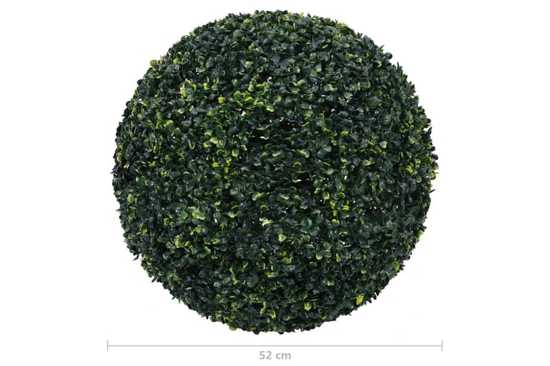 Konstgjorda buxbombollar 2 st 52 cm - Grön - Trädgård & spabad - Trädgårdsskötsel - Växter & plantor - Häckplantor - Buxbom