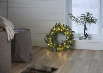 Greyland Krans med belysning 55 cm - grågrön - Trädgård & spabad - Trädgårdsskötsel - Växter & plantor - Prydnadsväxter - Dörrkransar