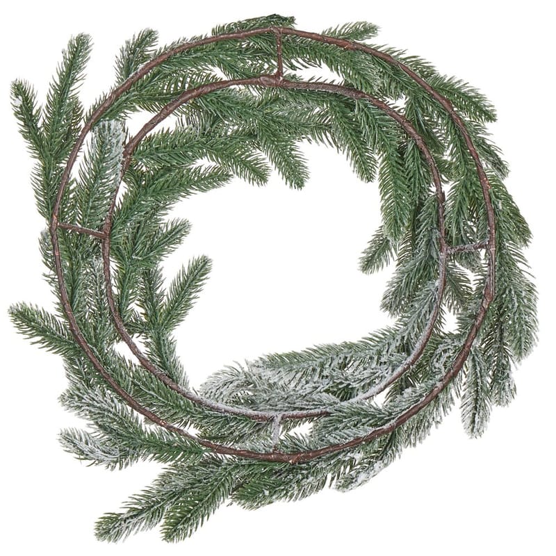 Snöig Julkrans Albini - Trädgård & spabad - Trädgårdsskötsel - Växter & plantor - Prydnadsväxter - Dörrkransar