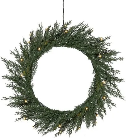 Thuja Krans med belysning 40 cm - Grön - Trädgård & spabad - Trädgårdsskötsel - Växter & plantor - Prydnadsväxter - Dörrkransar