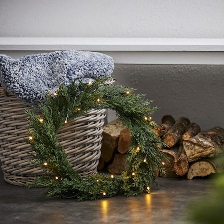 Thuja Krans med belysning 40 cm - Grön - Trädgård & spabad - Trädgårdsskötsel - Växter & plantor - Prydnadsväxter - Dörrkransar