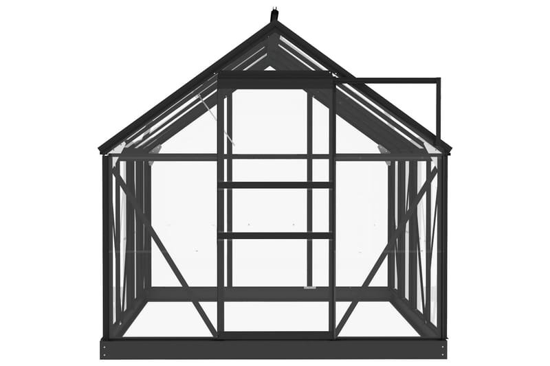 Glasväxthus antracit 155x200,5x191 cm aluminium - Grå - Trädgård & spabad - Trädgårdsskötsel - Växthus