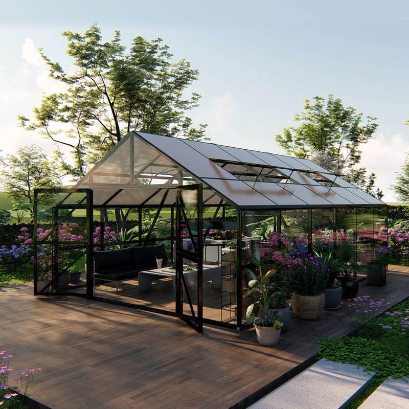Glasväxthus Metalcraft - Trädgård & spabad - Trädgårdsskötsel - Växthus