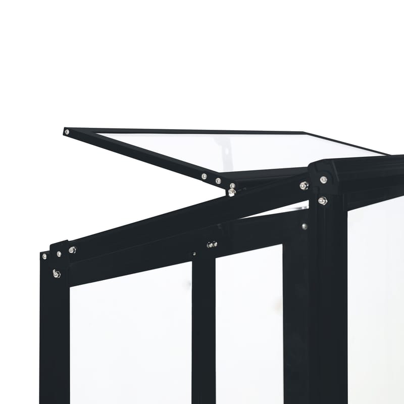 Marvell Väggväxthus 157 cm - Antracit - Trädgård & spabad - Trädgårdsskötsel - Växthus - Litet växthus