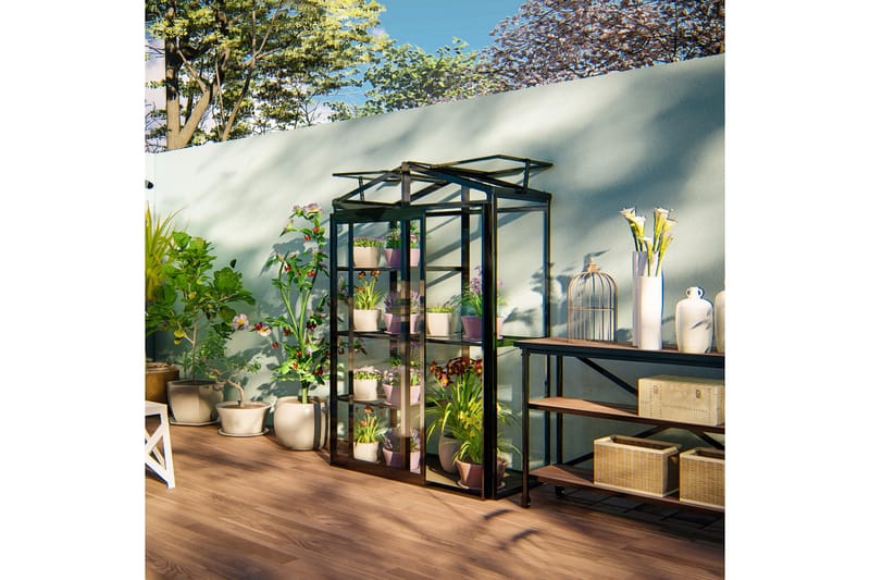 Marvell Väggväxthus 170 cm - Antracit - Trädgård & spabad - Trädgårdsskötsel - Växthus - Litet växthus