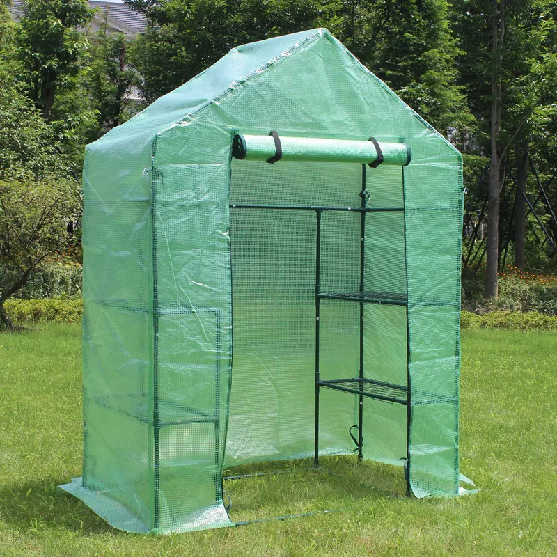 Litet plastväxthus 1m² | Stålram med PE-plastöverdrag, undefined