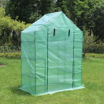 Litet plastväxthus 1m² | Stålram med PE-plastöverdrag - Trädgård & spabad - Trädgårdsskötsel - Växthus