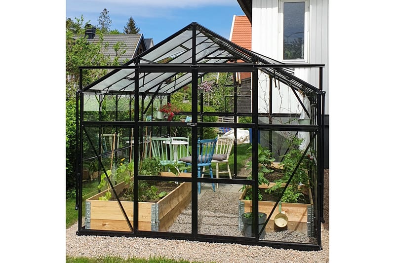 Marvell Växthus 11,1m² - Antracit - Växthus - Fristående växthus